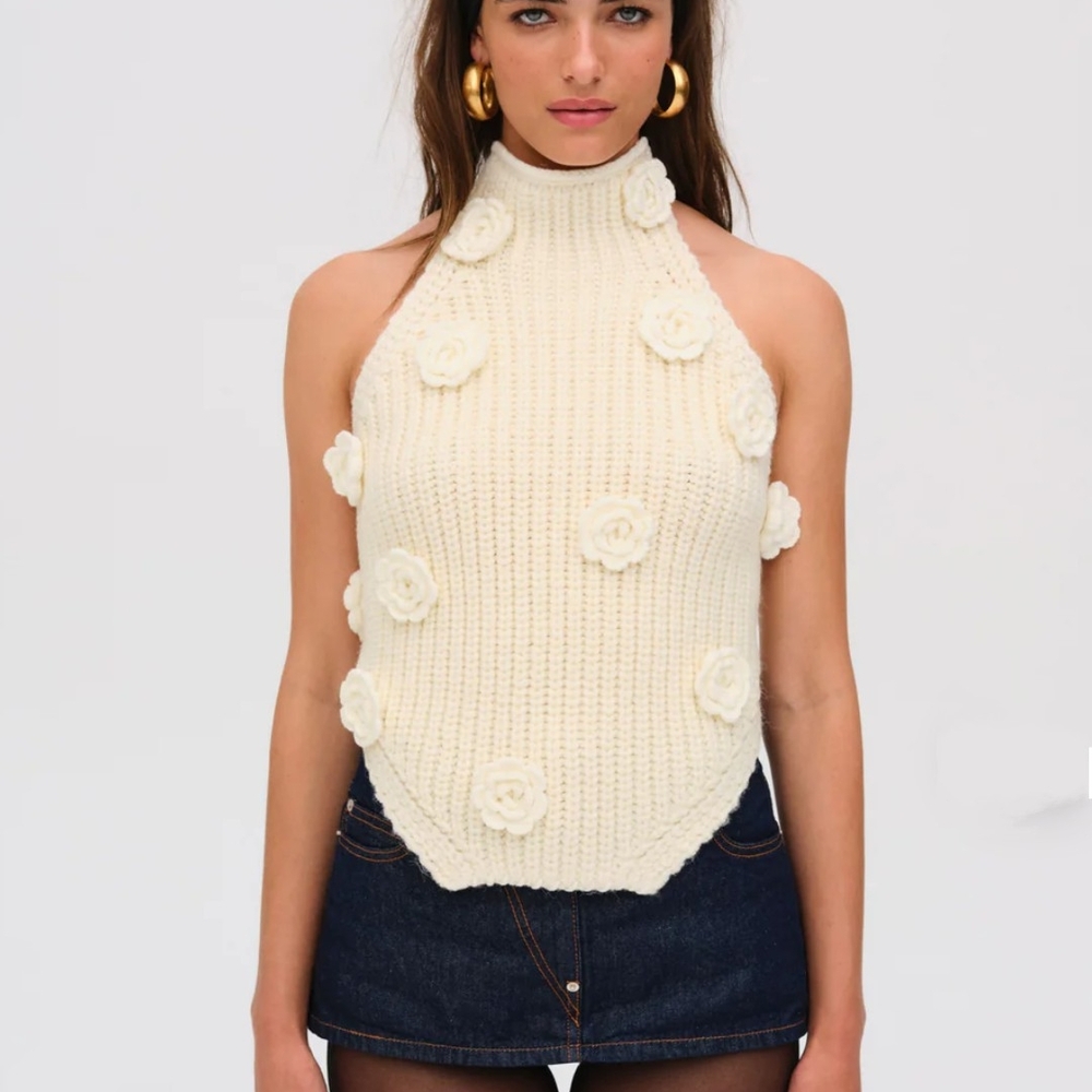 For Love And Lemons Sweater Halter Top